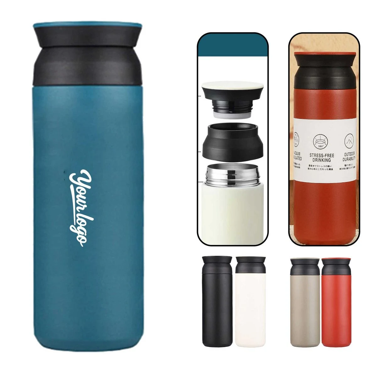 16oz Stainless Steel Insulated Bottle 1
