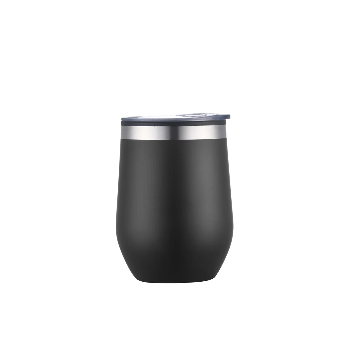 12 oz Black Double Wall Wine Cup 1