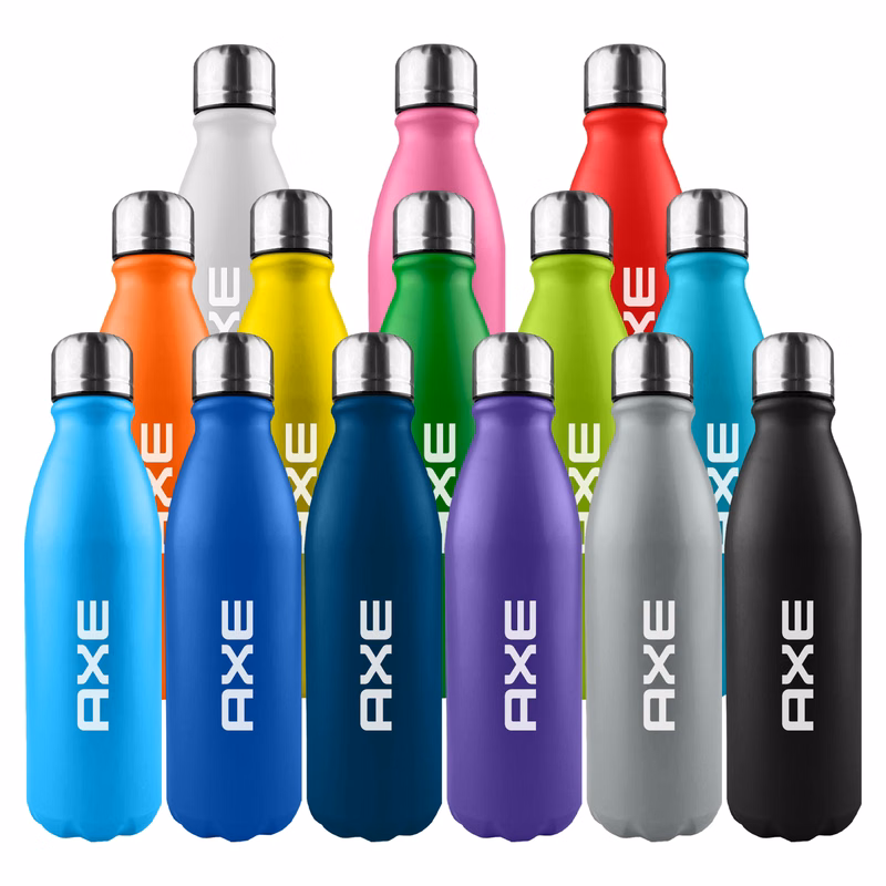 Komo Shiny Aluminium Drink Bottle Single Wall