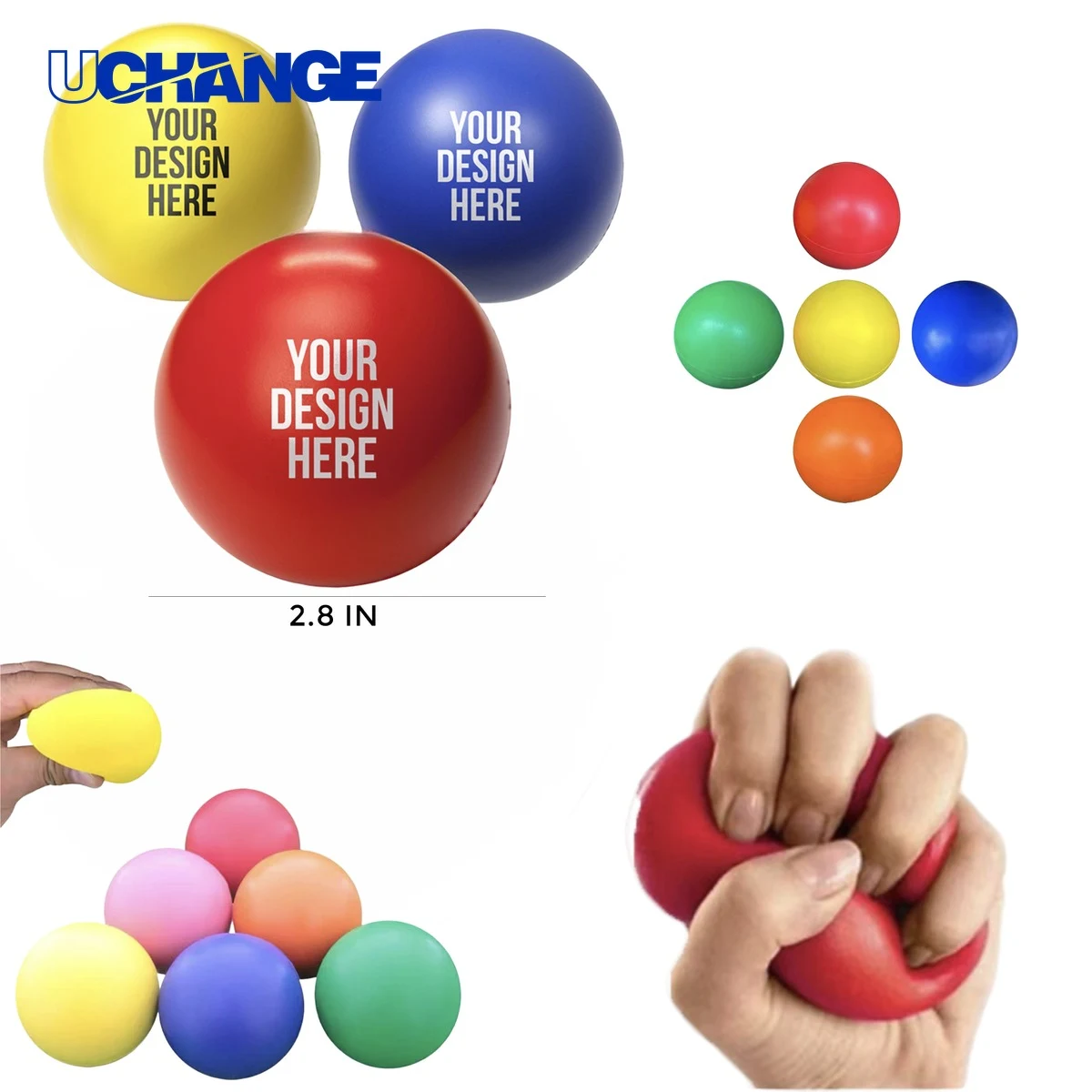Squeezable Stress Ball for Travel, Work, and Events 1