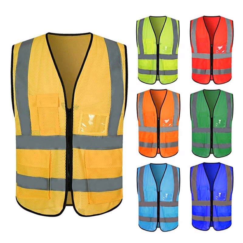 Reflective Strips Mesh Safety Vest