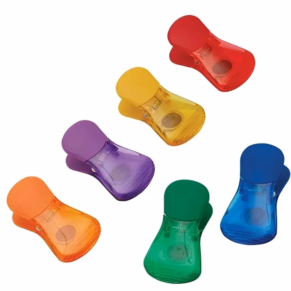 Custom Metal Magnetic Snack Bag Clip with Power Grip — Kitchen Organizer