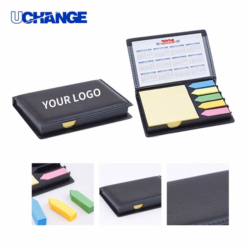 PU Sticky Note Pad Holder Set Organizer