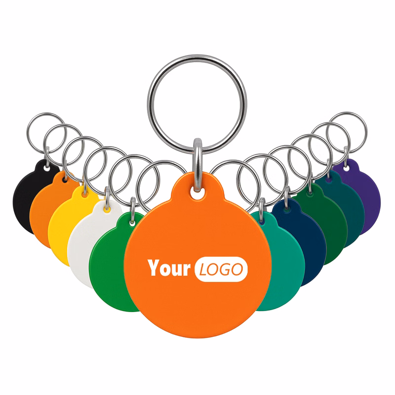 Soft Round Vinyl Key Tag
