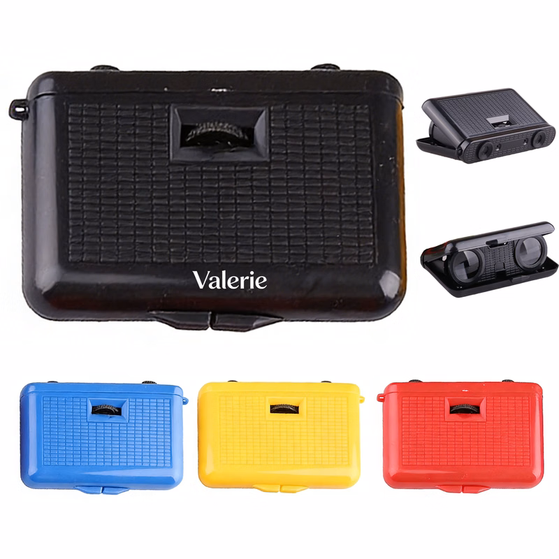 Kids Foldable Plastic Rectangular Binoculars