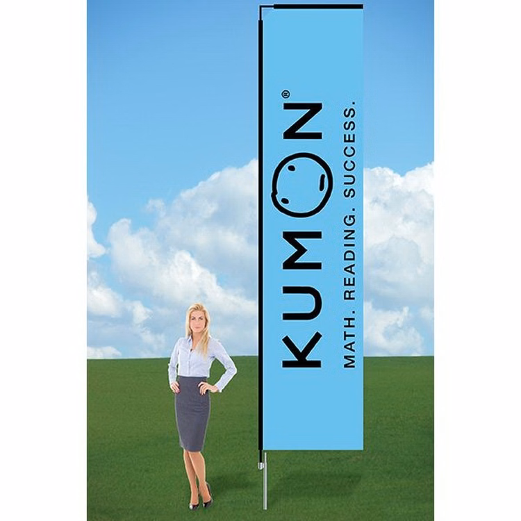11ft Flutter Flags with Ground Stake-single