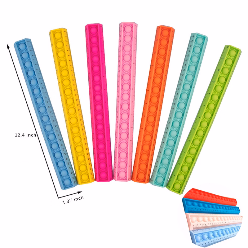 Pop Fidget Silicone Ruler
