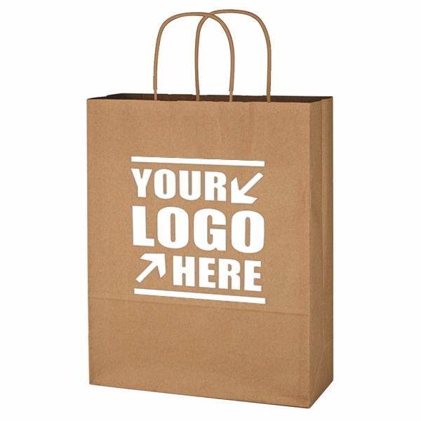 Kraft Paper Brown Shopping Bag-11"x 4"x 13"