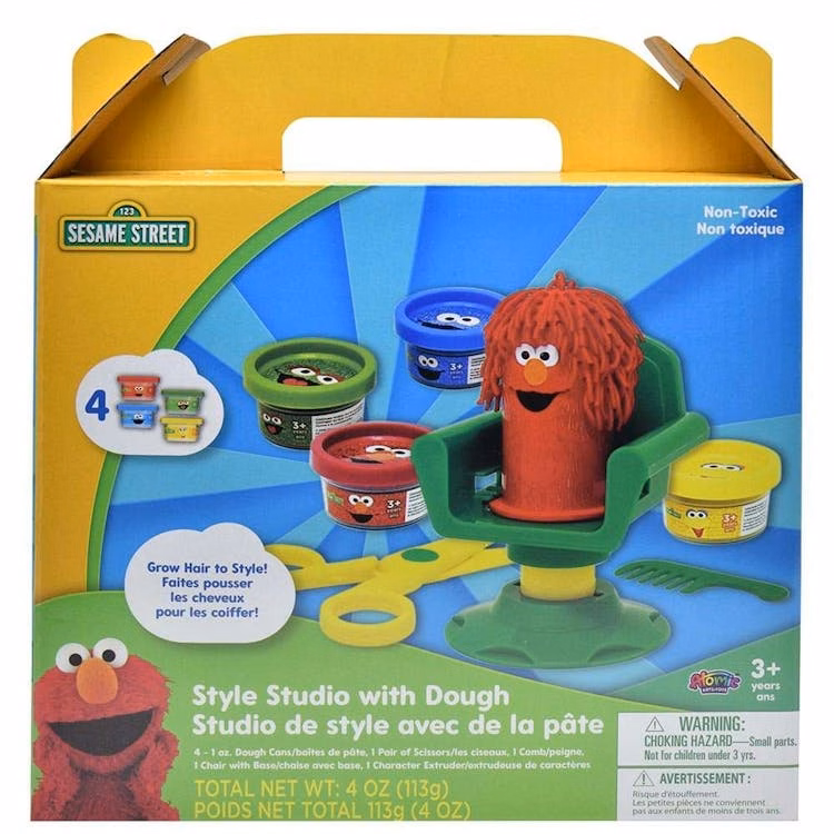 Sesame Street Style Studio with Modeling Dough 9" x 2.75" x 10"