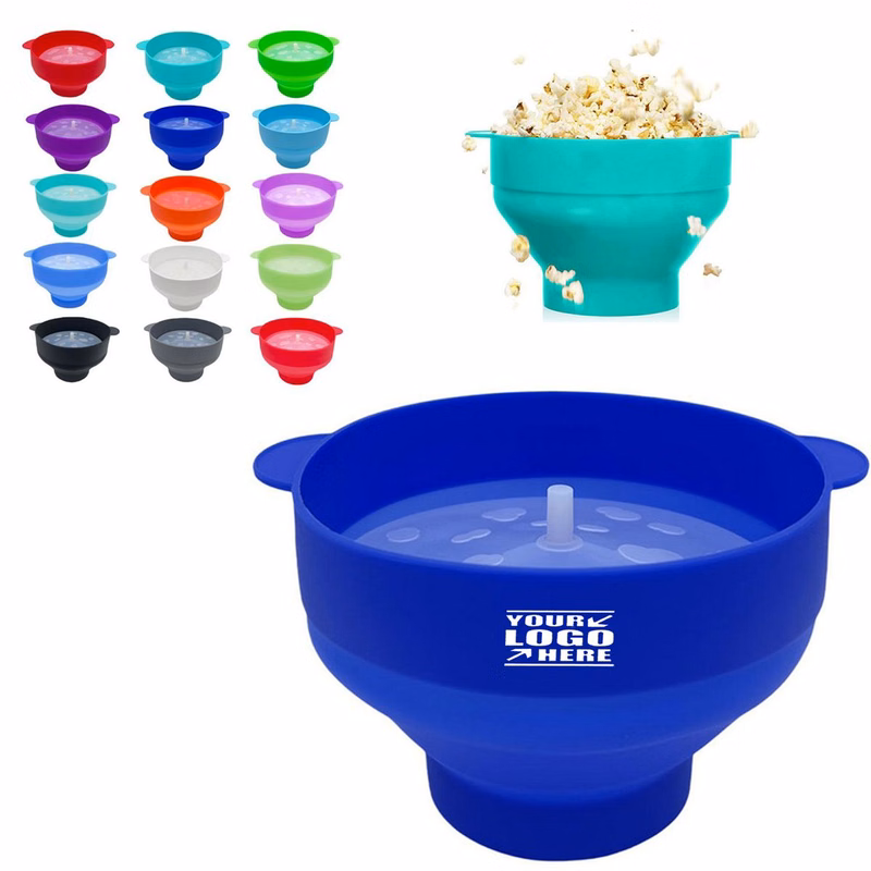 Collapsible Microwave Silicone Popcorn W/ Lid