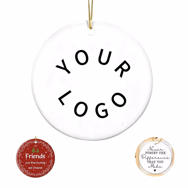 Full-Color Printed Acrylic Christmas Ornament for Holidays
