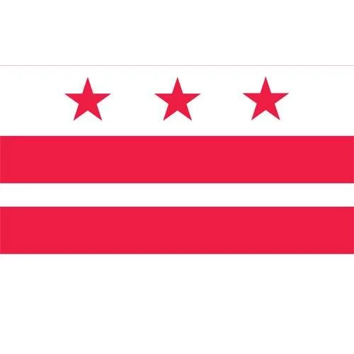 District of Columbia Flag - 5' x 8' - Polyester 1