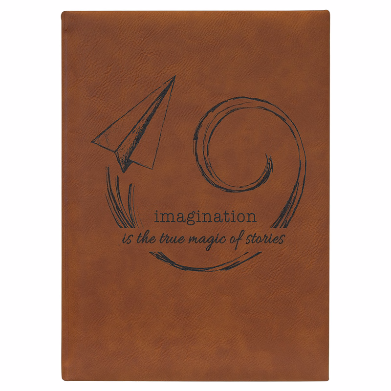7" x 9 3/4" Rawhide Leatherette Journal-Lined Paper