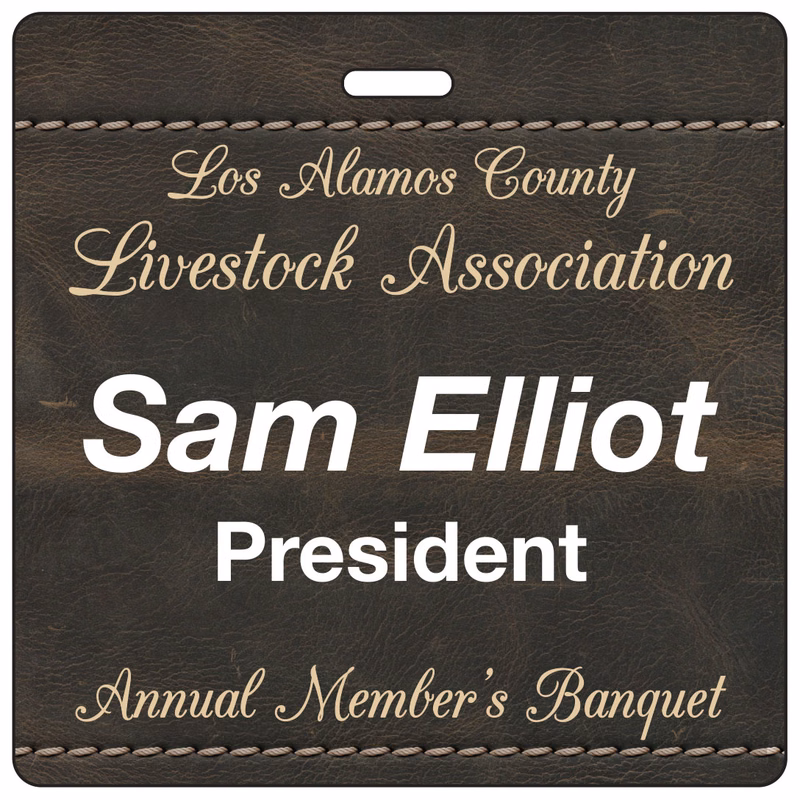 USA Made Laminated Paper Event Badge  20mil Budget-Friendly (3.5"x3.5") Square