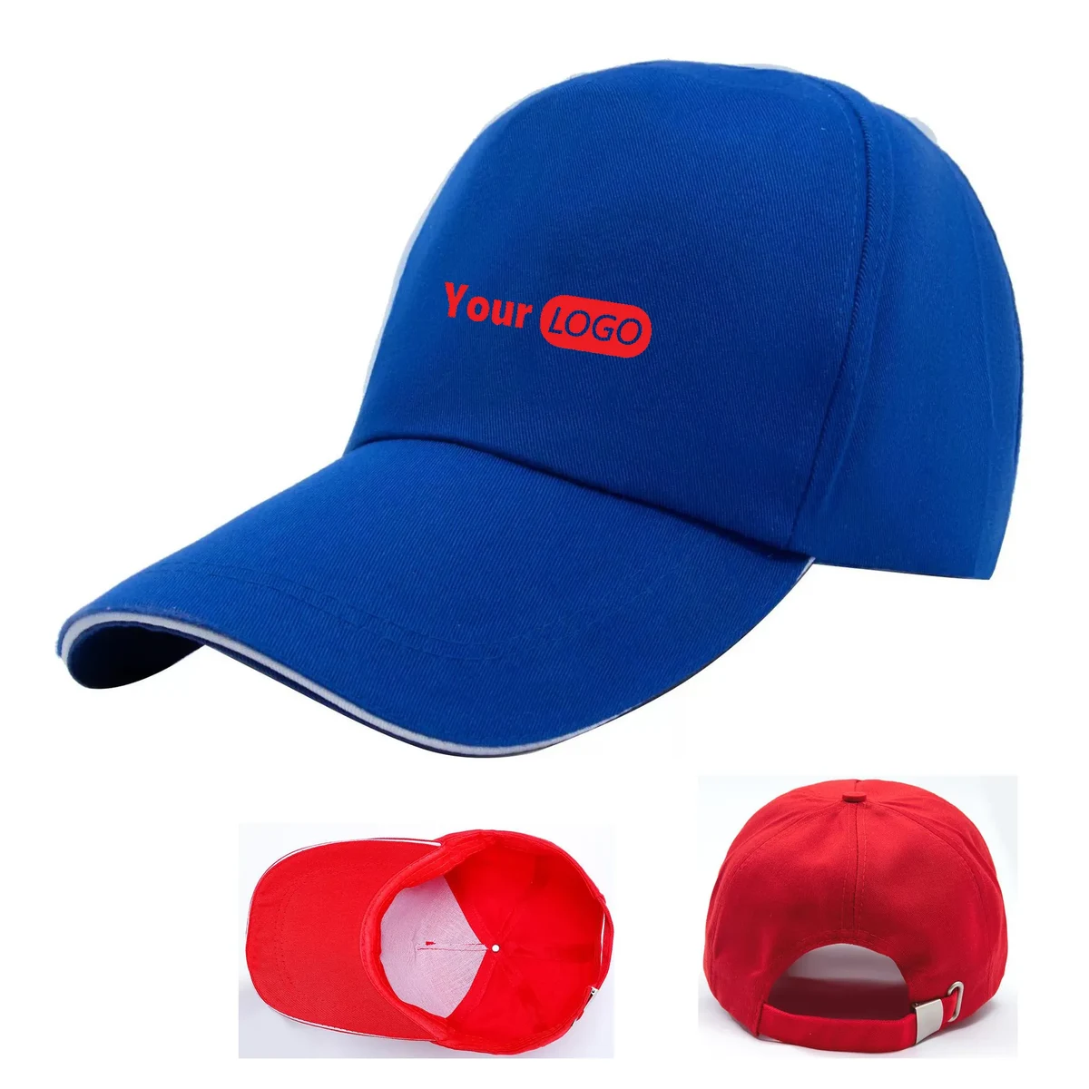 Custom Unisex 5-Panel Adjustable Baseball Cap (23.6" Cir) 1