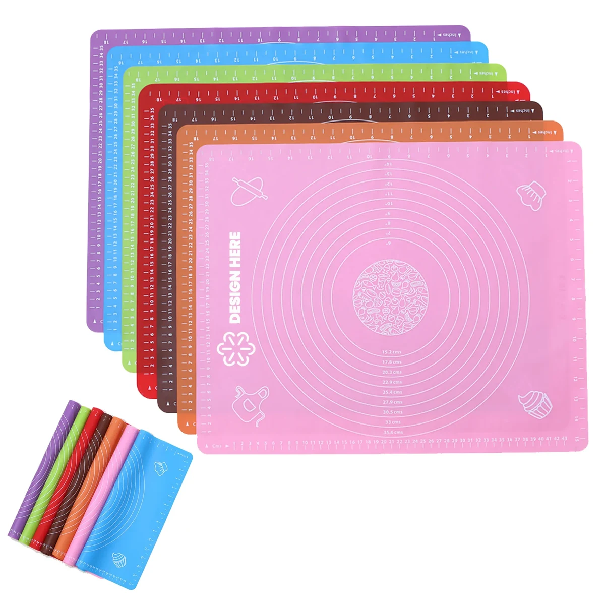 Custom Kitchen Non-Slip Silicone Baking Mat 1