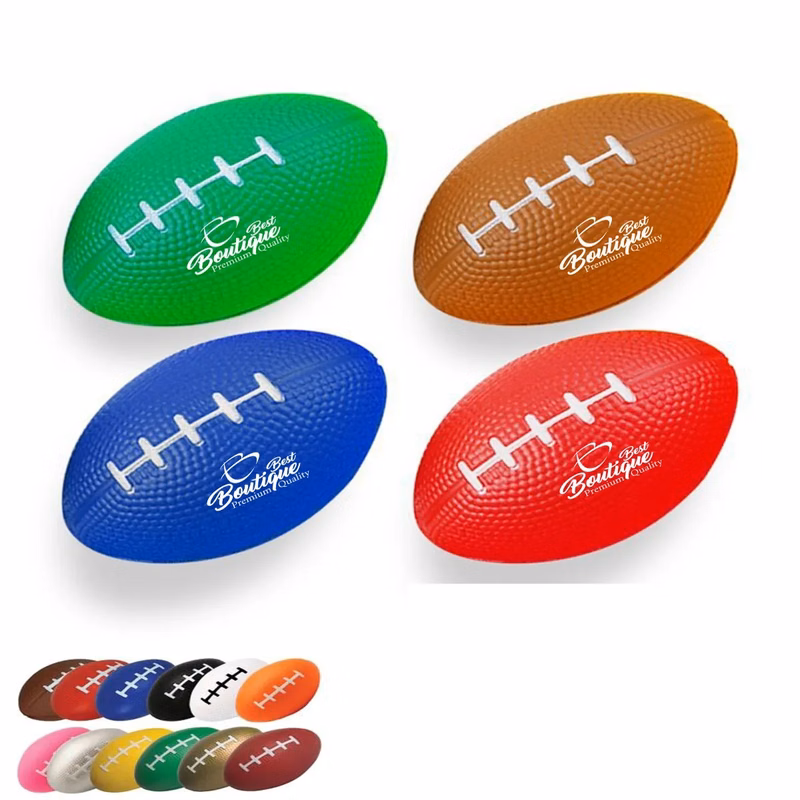 3.5" Mini Rugby Ball Squeezie Stress Reliever