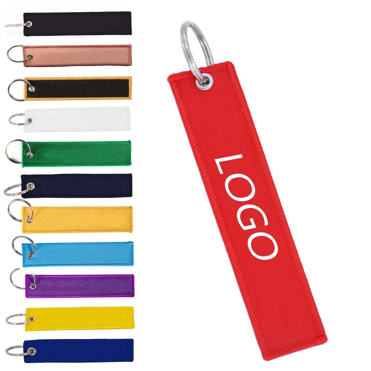 Custom Flight Airplane Embroidery Keychain 1