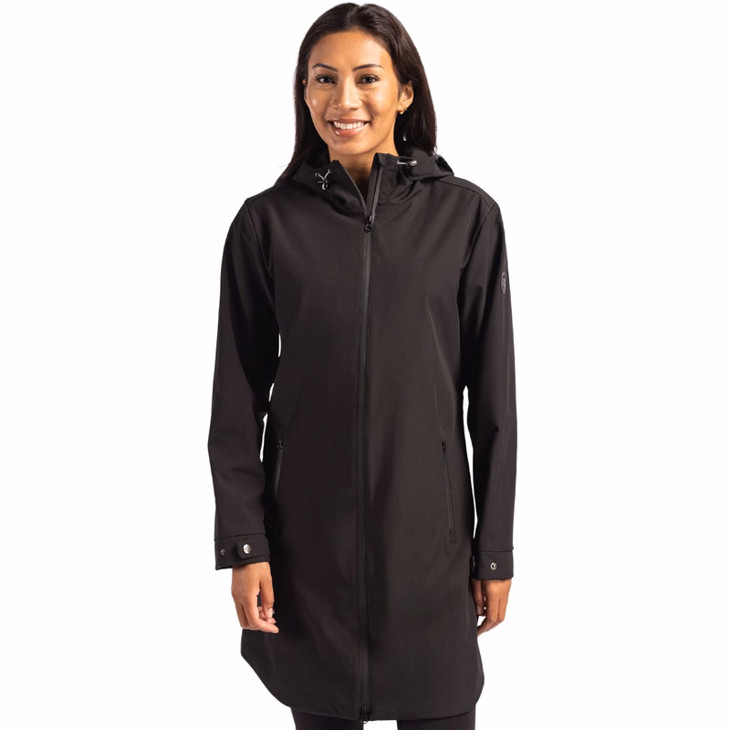 Cutter & Buck Camano Recycled Everyday Stretch Water Resistant Womens Full Zip Jacket