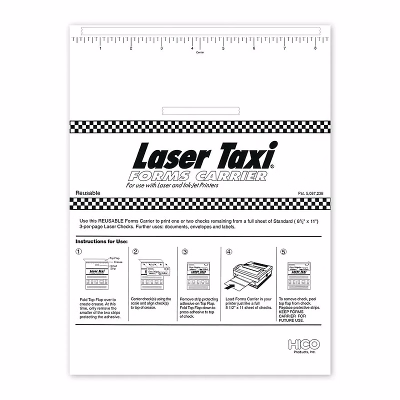 Laser Taxi Sheets