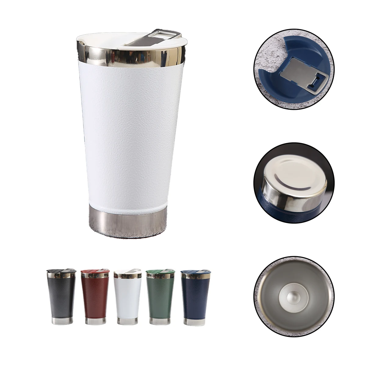Insulated Stainless Steel Tumblers with Lid and Straw, custom tumbler with logo imprint 1