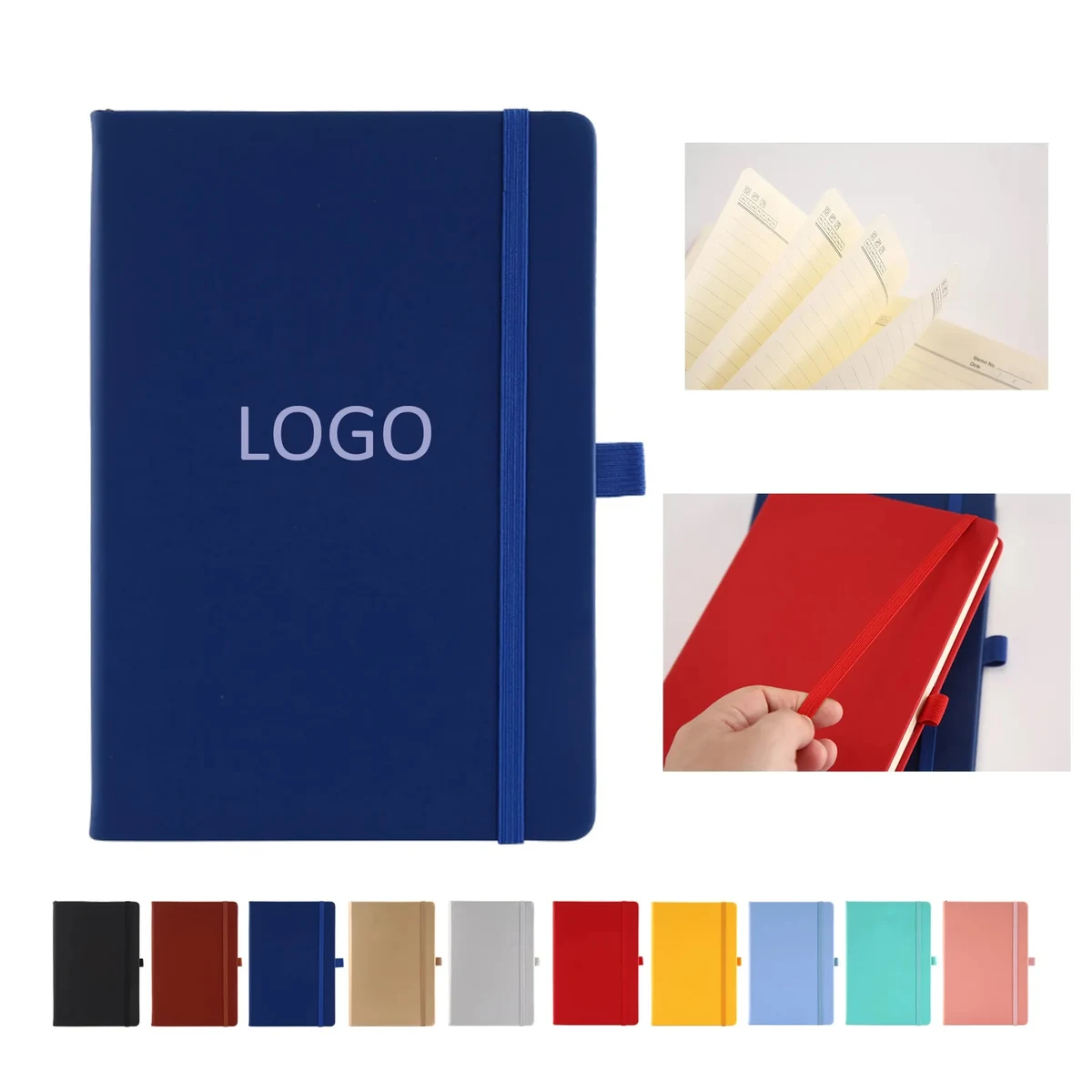 A5 Thick Hardcover Notebook with Banded 1