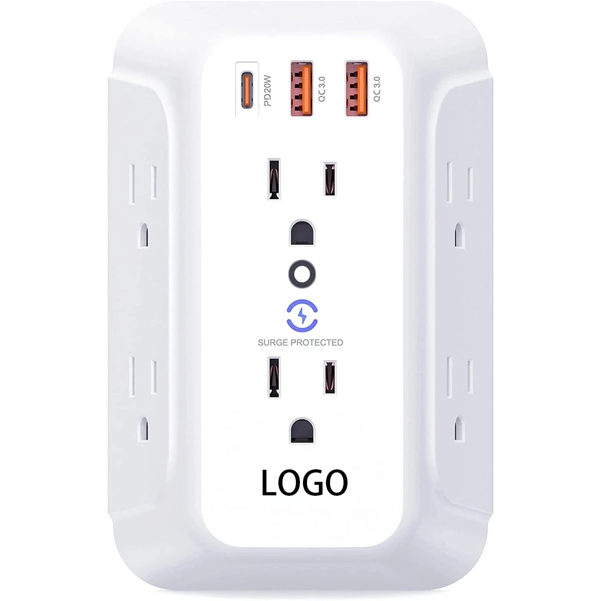 USB Wall Outlet Extender Surge Protector 1