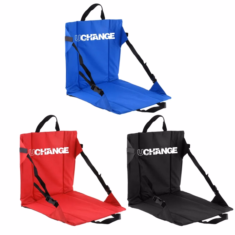 Folding Outdoor Stadium Seat Pad With Adjustable Strap