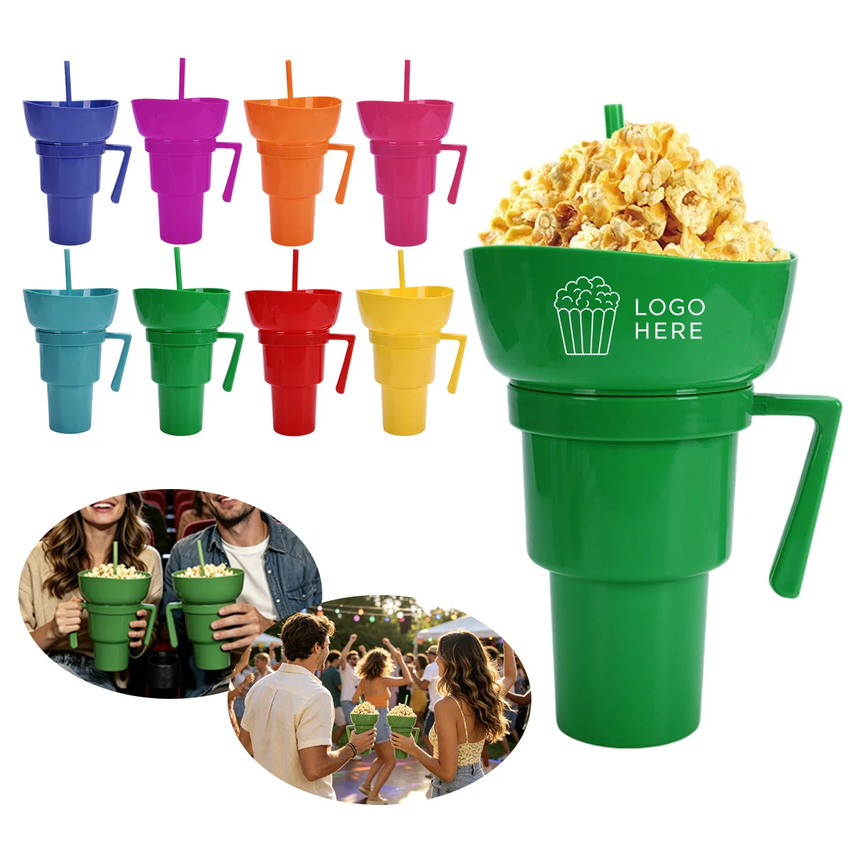 MOQ20 2 In 1 Snack And Drink Cup 1