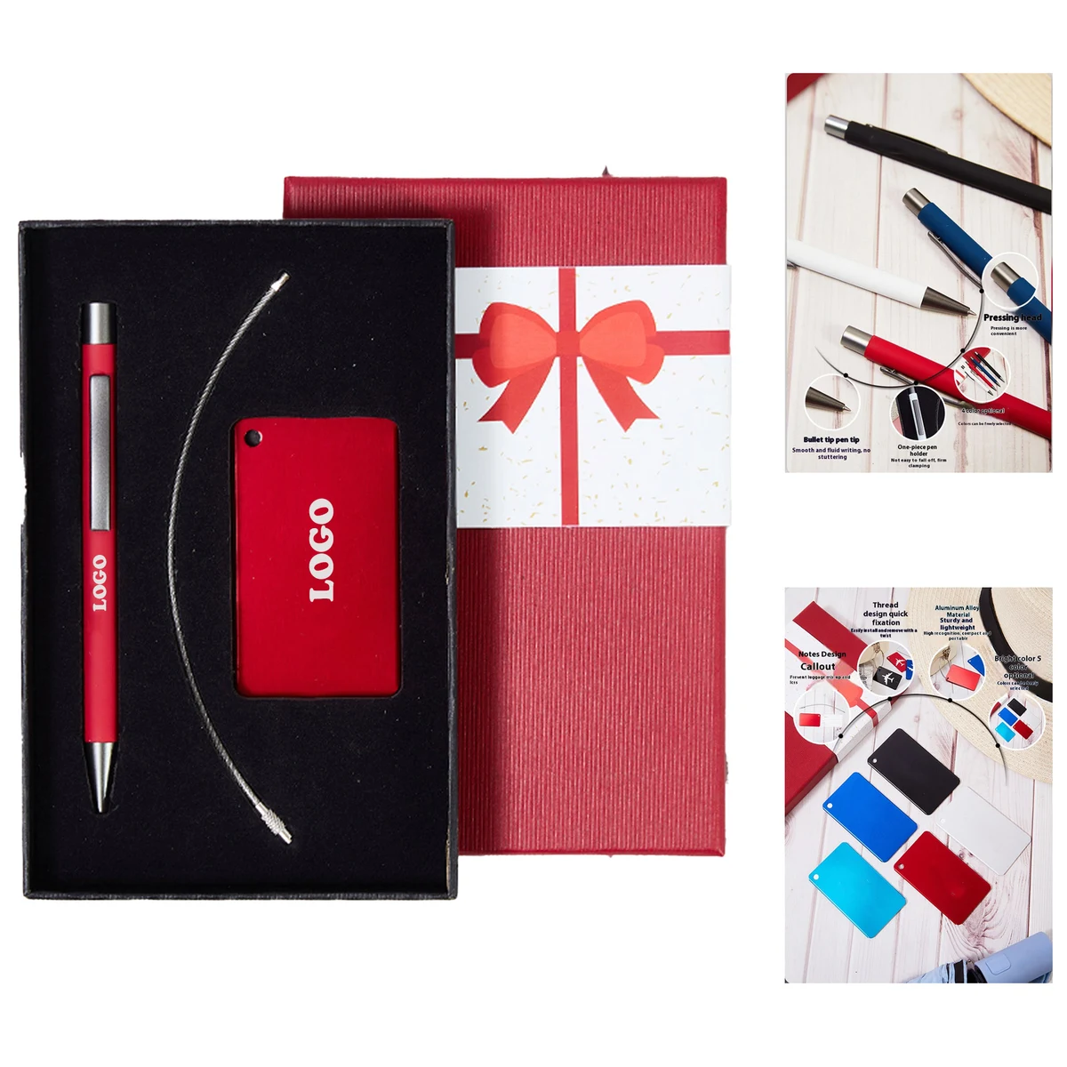 MOQ 10 pcs Luggage Tag Pen Set 1