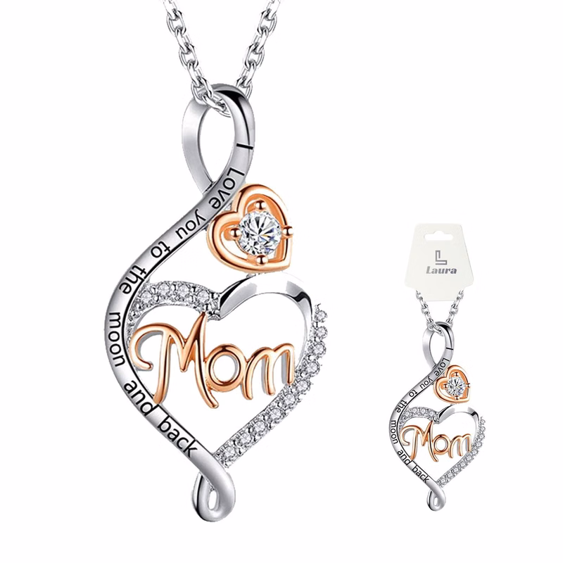 mom double love necklace