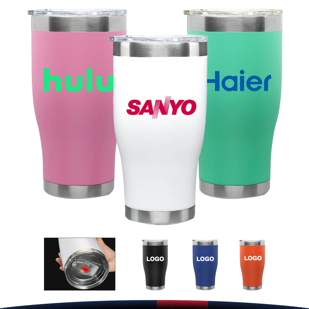 28 oz. Ferle Stainless Steel Tumblers 1