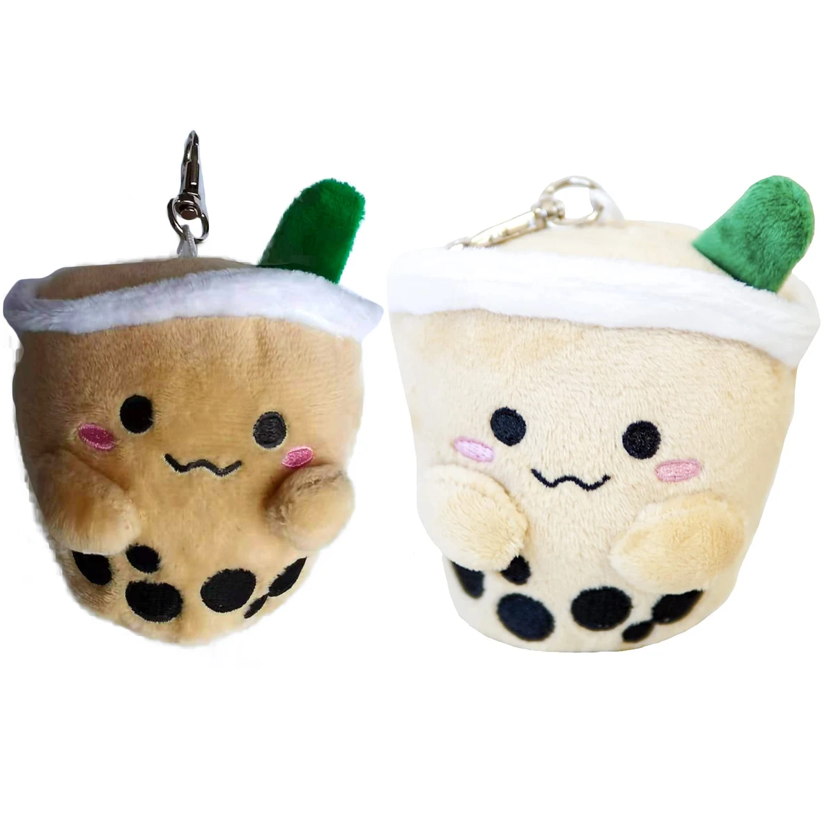 Custom Boba Tea Plush Stuffed Purse Keychain with Your Own Design 1
