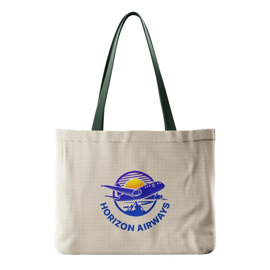 Custom Natural Cotton Tote Bag, custom tote bag with logo imprint 1