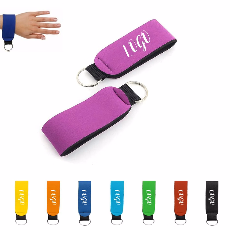 Neoprene Floating Wrist Strap Keychain