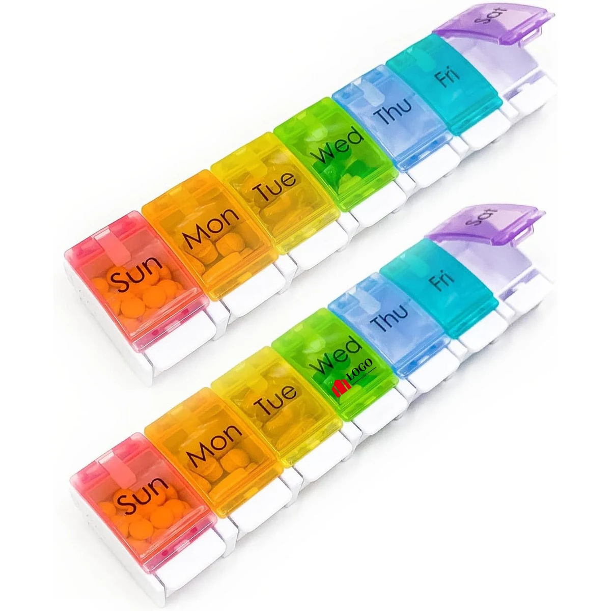Weekly Pill Organizer Bpa Free Travel 7 Days Pill Box Case 1