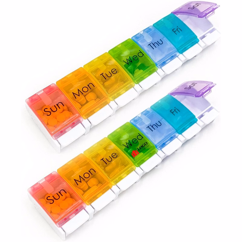 Weekly Pill Organizer Bpa Free Travel 7 Days Pill Box Case