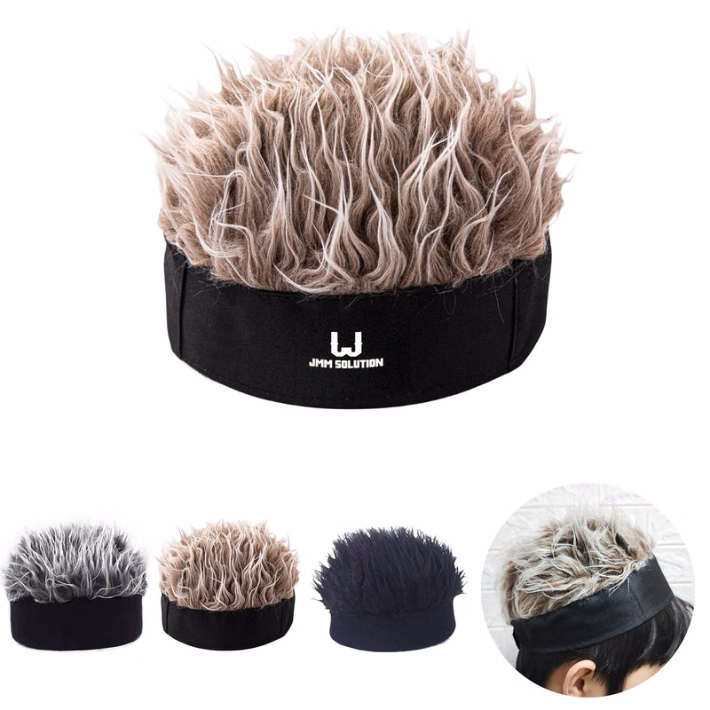 Cool and stylish hip-hop short hair wig hat