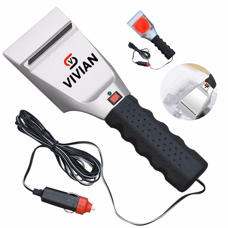 Auto Heated Ice Scraper W/ Flash Light