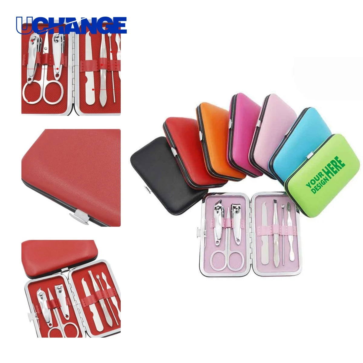 Candy Color Nail Clipper Set 7-Piece Manicure Kit 1