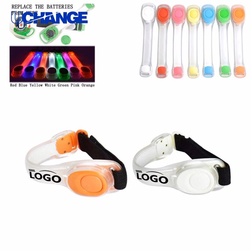 LED Luminous PVC Arm Strap with Logo