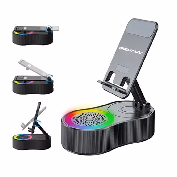 4-in-1 Multifunctional Cell Phone Stand with Bluetooth Speaker