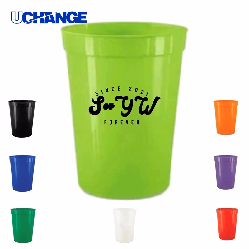 Reusable Plastic Stadium Party Cup Container (16 oz)