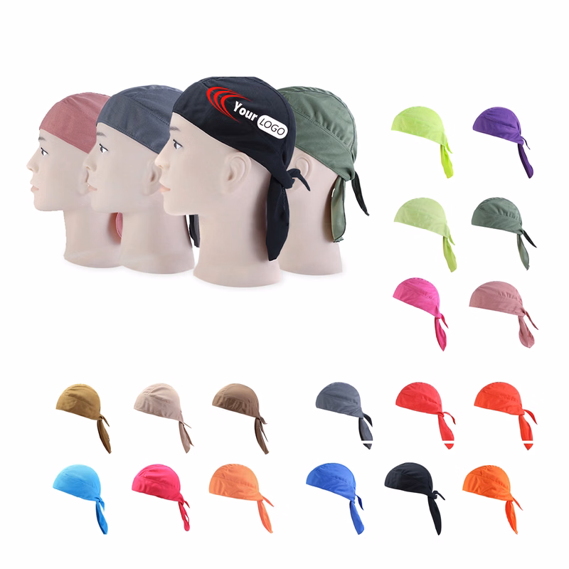 MOQ50 High-Quality Waves Headwraps Pirate Cap