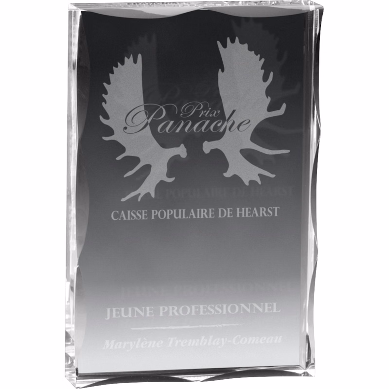 Block Award (4"x 6"x 3/4") Laser Engraved