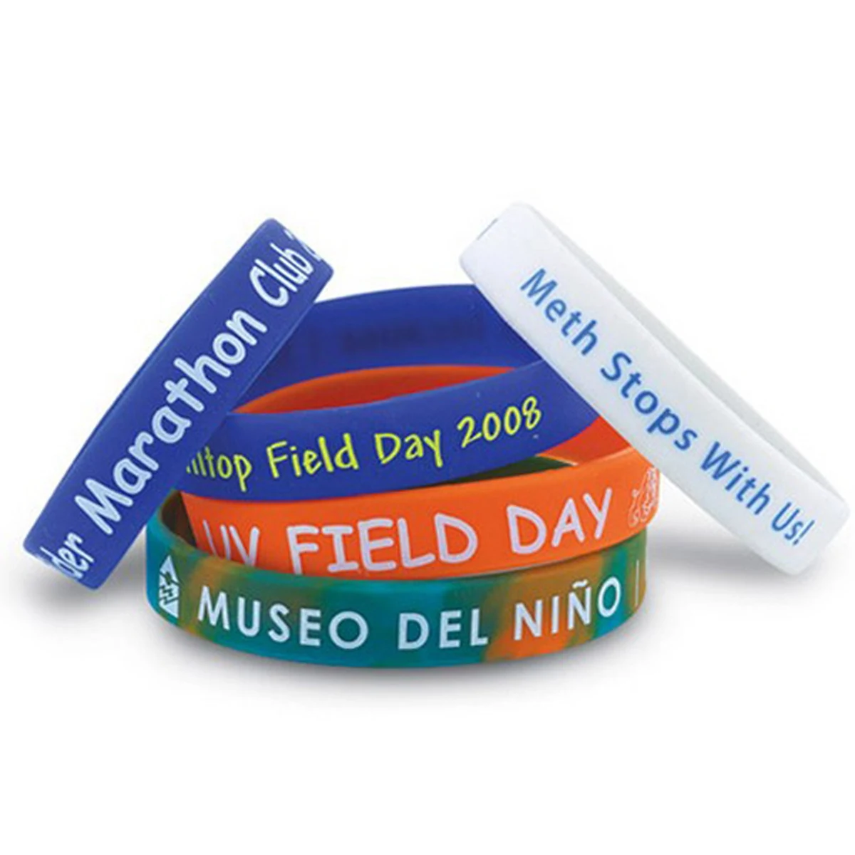 Screen Printed Silicone Wristband 1