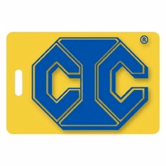 Screen Printed Poly Write-on Tag w/ Flexible Plastic Loop Strap (2"x3") Rectangle