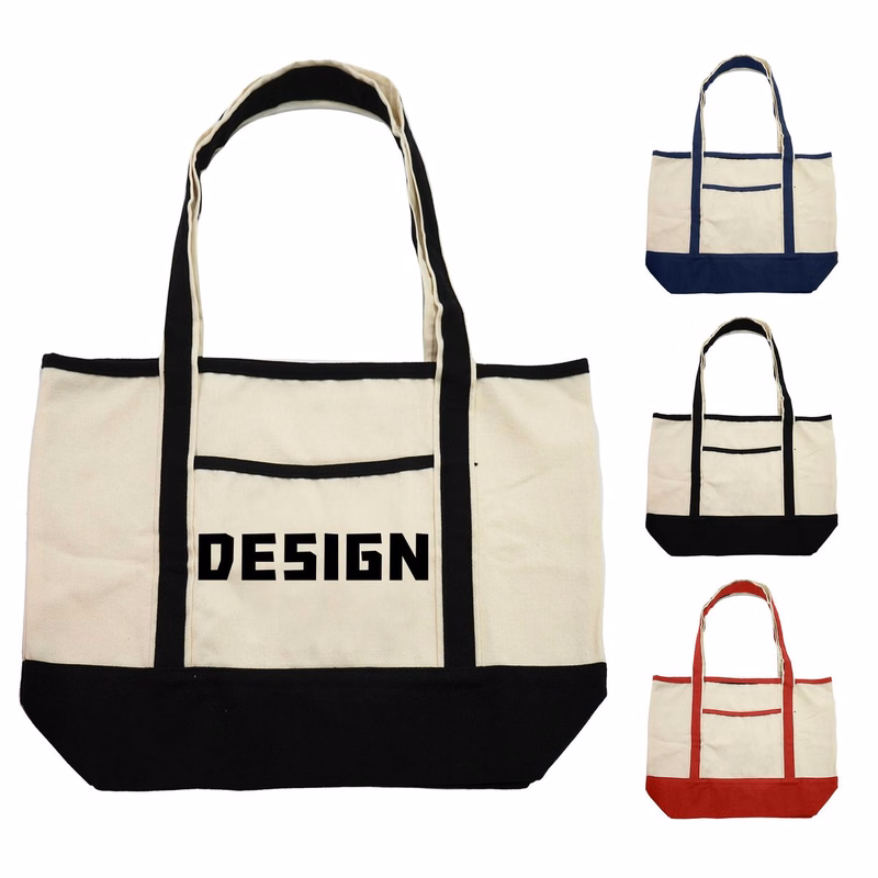 Large Capacity Cotton Patchwork Canvas Tote