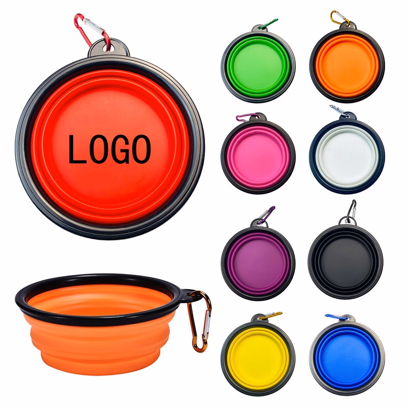 Pet Bowl 22oz Folding Portable Hiking Buckle Dog Bowl