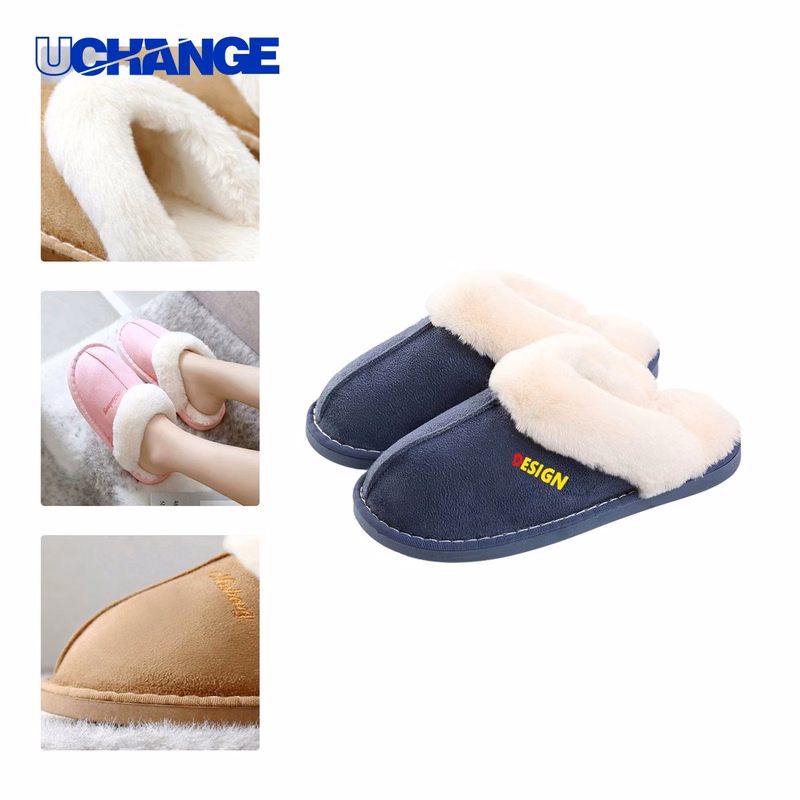 Non-Slip Warm Cotton Slippers for Indoor Wear